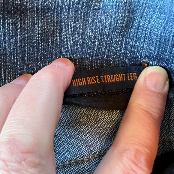 Women's JAG High Rise Straight Leg Denim Jeans - Picture 6 of 11